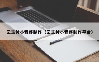 吴忠云支付小程序制作（云支付小程序制作平台）